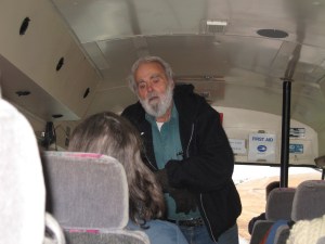 Dr. Charles Jonkel teaching about Polar Bears during our long delay